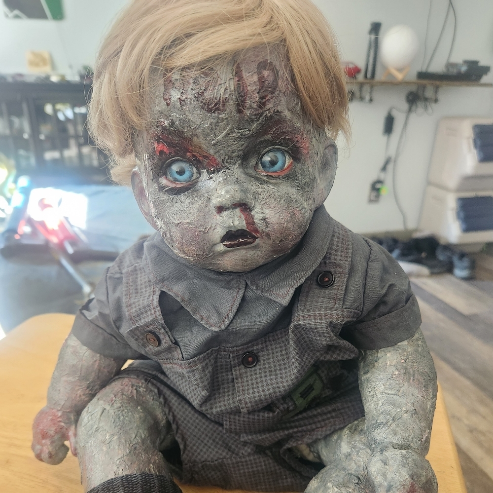 Zombie porcelain 21" baby doll